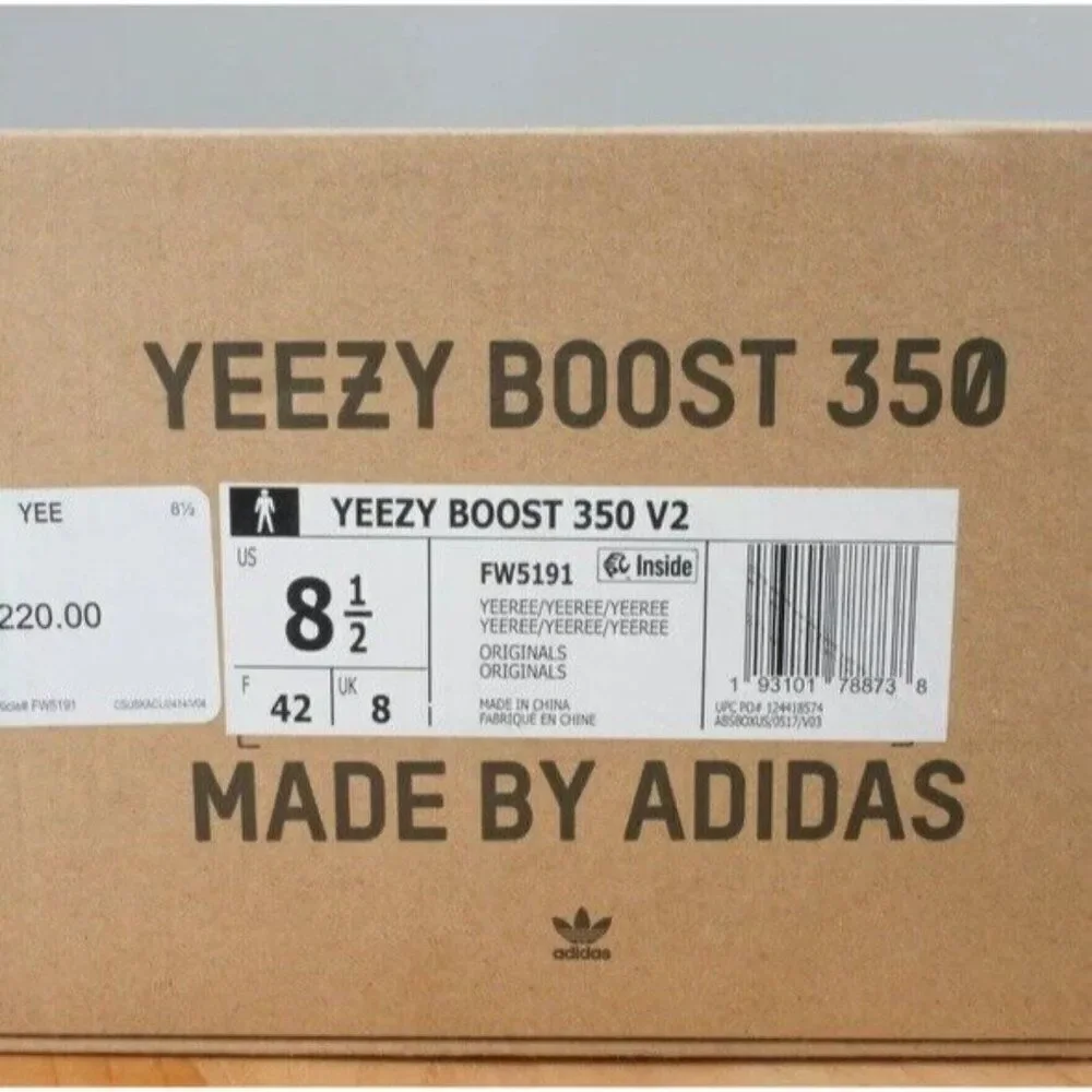 adidas Yeezy Boost 350 V2 Mens Size 8.5 Shoes Yeezreal Non Reflective Neon Black
